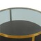 Armen Living Hattie Glass Top and Walnut Wood Coffee Table with Brushed Gold Frame LCOPCOBRGLD - alternate 4